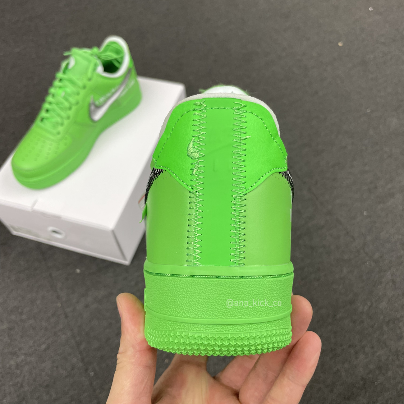 Off White Nike Air Force 1 Low Light Green (3) - newkick.vip